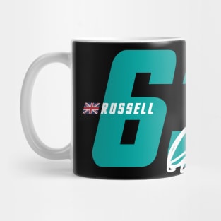 George Russell 63 Signature Number Mug